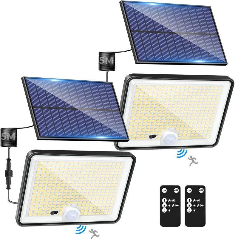 ¡Ilumina tu hogar por solo 28,26 €! Pack de 2 luces solares con 35% de descuento que arrasa en Amazon