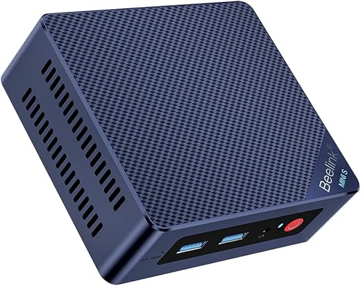 Beelink Mini S12 Mini PC, Mini Desktop Computer with Alder Lake-N N95, 16G SO-DIMM DDR4+500GB M.2 2280 SATA3 SSD, WIFI5, Dual HDMI, Dual Display, 1000Mbps, BT 4.2