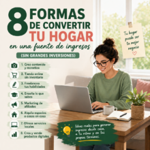 8 formas de convertir tu hogar en una fuente de ingresos (sin grandes inversiones)