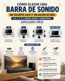 Cómo elegir una barra de sonido sin volverte loco (y sin gastar de más) — 2.0, 2.1, 5.1, Dolby Atmos, conexiones… explicado fácil