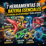 Las 7 herramientas de batería que merecen la pena de verdad si te inicias en el bricolaje