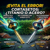 ¿Merece la pena gastar más en un cortasetos con cuchilla recubierta de titanio?